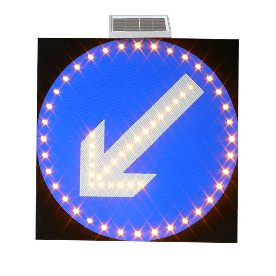 Solar Traffic Guidance Sign